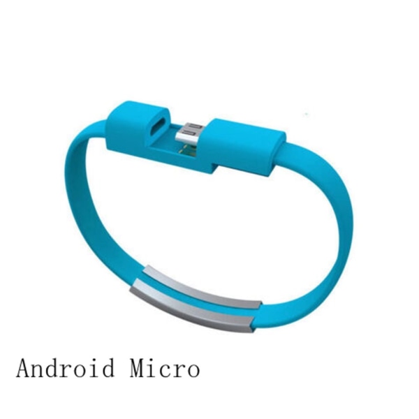 Opladningslinje Datalinje BLÅ ANDROID MICRO ANDROID MICRO Blue Android Micro-Android Micro
