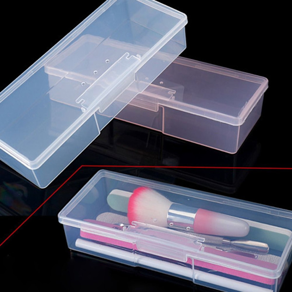 Nail Art Förvaringslåda Nageltillbehör Organizer VIT white