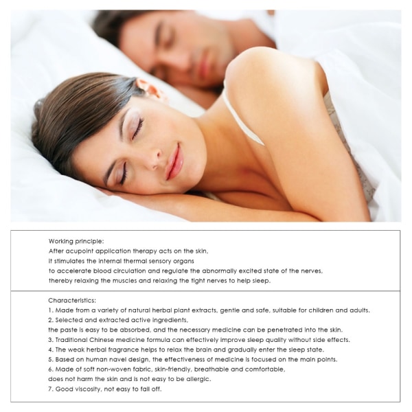 12 stk Sleep Aid Patch Sleep and Rest Plaster Sleep Stickers