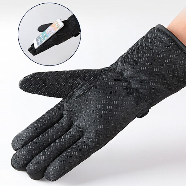 1 Par Skihandsker Termohandsker SORT Black
