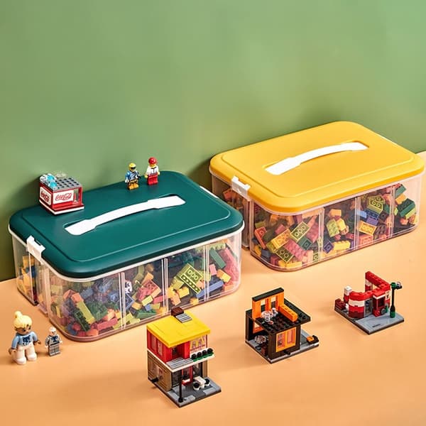 Leker Oppbevaringsboks Diverse Beholder ORANGE 2 LAG 2 LAG Orange 2 layer-2 layer