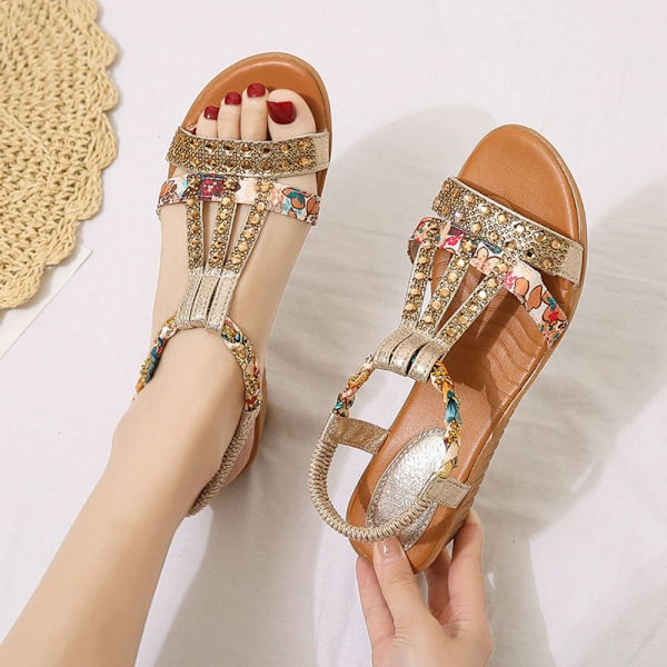 Damsandaler Slingback Sko GOLD 38 gold 38