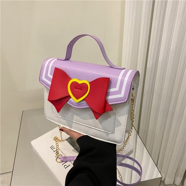 Kawaii Messenger Bag Chain Tasker BLÅ blue