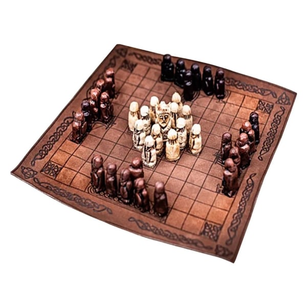 Vikinge skaksæt Brætspil Resin Box