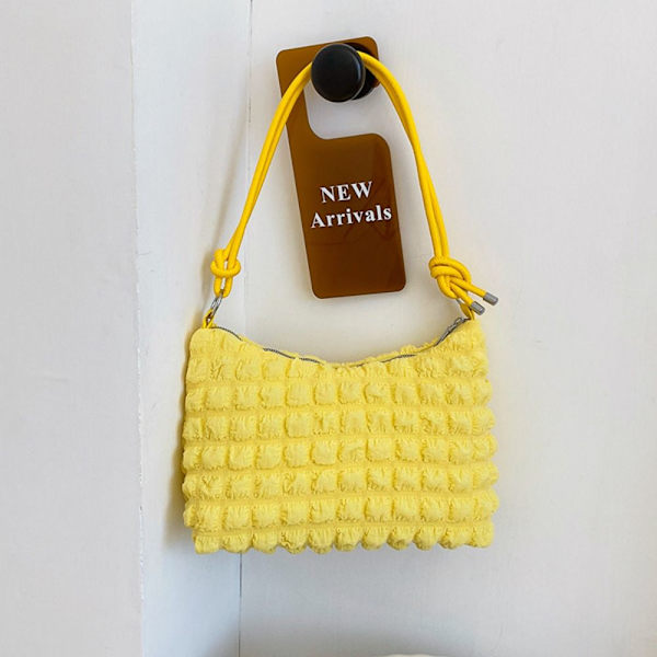 Ruudullinen Kangaskassi Cloud Armpit Bag KELTAINEN yellow