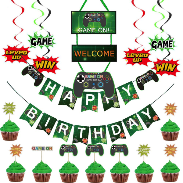 Speltema Videospel Birthday Party Supplies