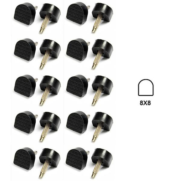 20 kpl High Heel Tips Heel Pins 8X8MM 8x8mm