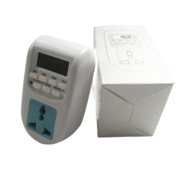 Europæisk standard timerstik Funktionel LCD digital timer
