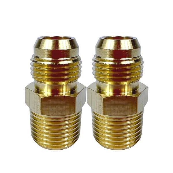 2 STK Han-par Rørfitting Halv Union Gas Adapter