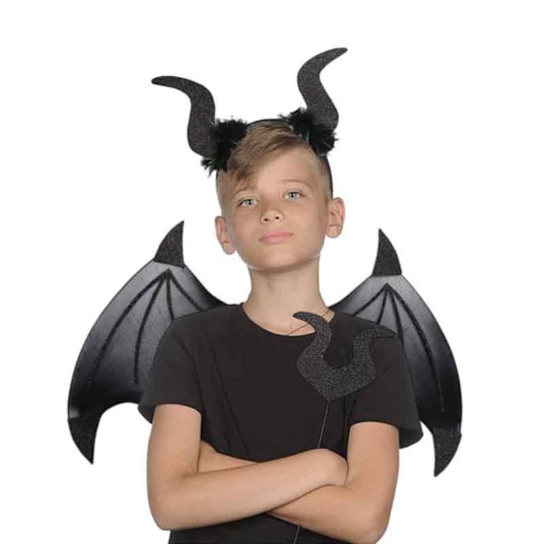 Demon Wings COS Dressing SORT SORT Black