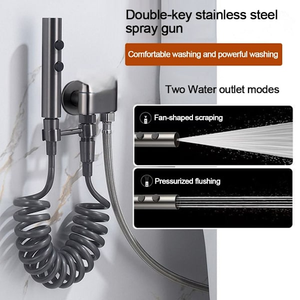 Dusjhode Vannbesparende sprinkler GRÅ grey