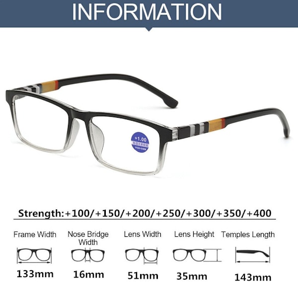 Läsglasögon Glasögon BLACK STRENGTH 150 black Strength 150