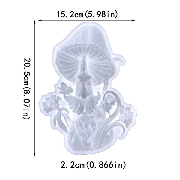 Mushroom Man Silikonform Harpiksformer Støpeform