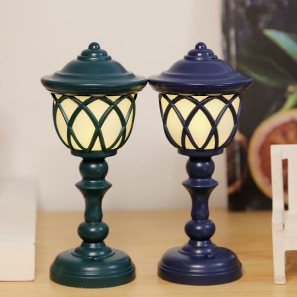 Led Bordlampe Skrivebord Natlampe LYS BLÅ light blue