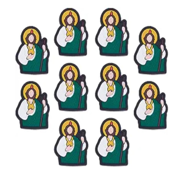 10 stk Jomfru Maria Jesus perler Søte DIY silikonperler