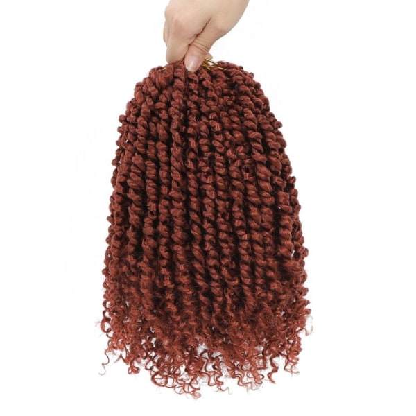Twist Crochet Hair -pidennys PUNAINEN red