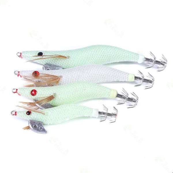 Squid Jigs Fiske lokke Blekksprut agn 2,5-3 STK 2,5-3 STK 2.5-3pcs