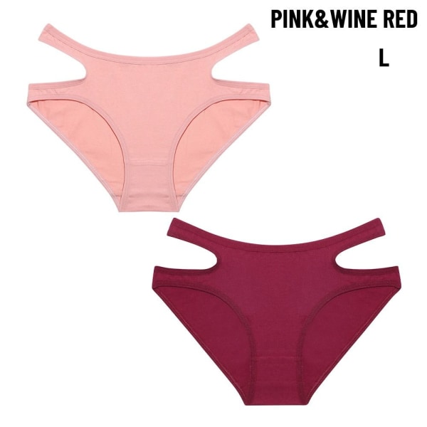 Dametrusser Bomuldstrusser PINK&WINE RED L2 L2 Pink&Wine Red L2-L2