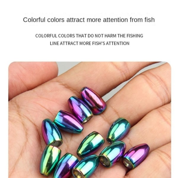 1/2/3/4/5 stk Fiske Tungsten fallsynke 3.5G-3STK 3.5G-3STK 3.5g-3pcs