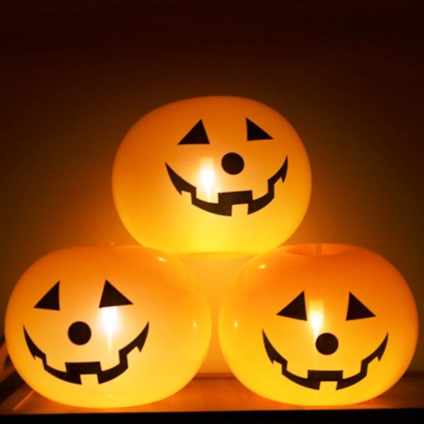 5kpl Halloween LED-ilmapallot Hehkuvat ilmapallot LEDillä LEDillä with led