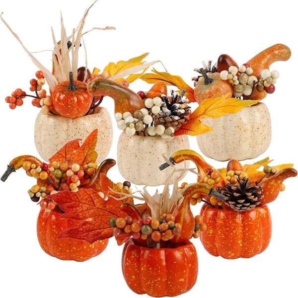 4 stk Thanksgiving-gresskar Halloween-gresskar TYPE C TYPE C Type C