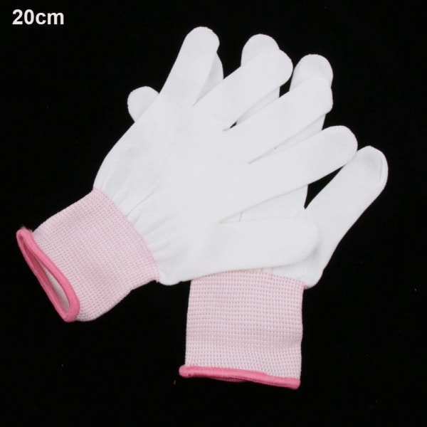 6st kolfiberhandskar Finger dipping ROSA Pink