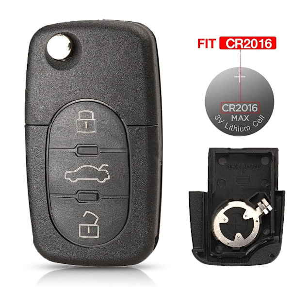 Bilnøgleboks Fjernbetjening Bilnøgleskal 2 KNAPPER 2 KNAPPER 2 Buttons