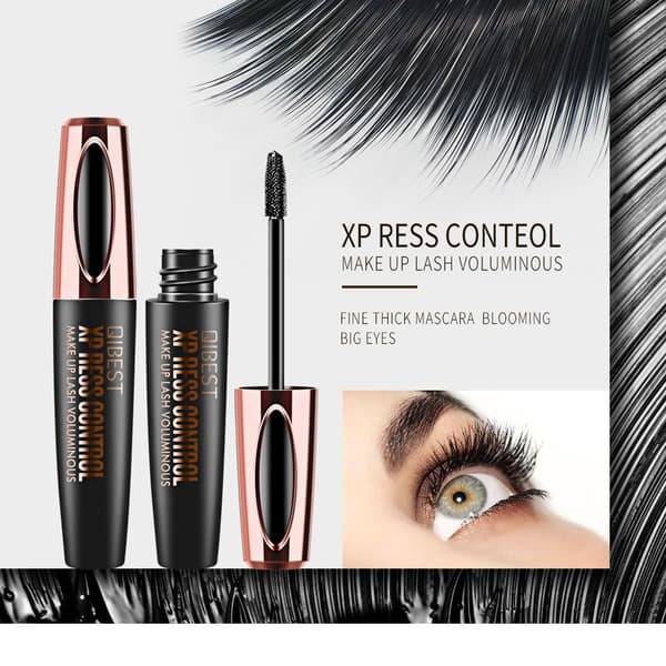 4D Silkefiber Mascara Forlengelse Øyevippe Krølling