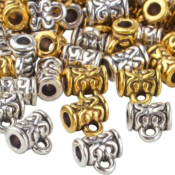 Spacer Bead Bail Tube Beads Alloy Tube Spacer Bead