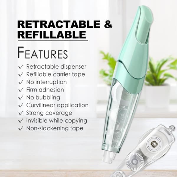 4 STK Correction Tape Whiteout Sett Penneformet