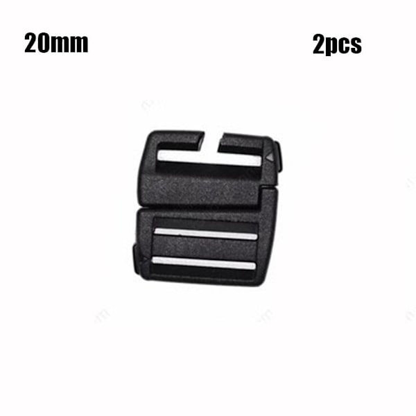 2 stk Webbing strop spænde skyder fastener 7 7 7