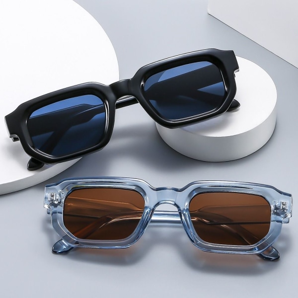 Square Frame Solglasögon Skärmar CLEAR GREY-TEA CLEAR GREY-TEA Clear Gray-Tea