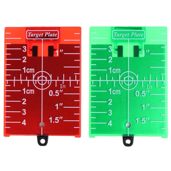 Lasermålplate Magnetisk lasermål RØD Red