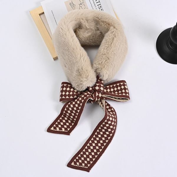 Skinny Scarf med fuskpälskrage 2 2 2