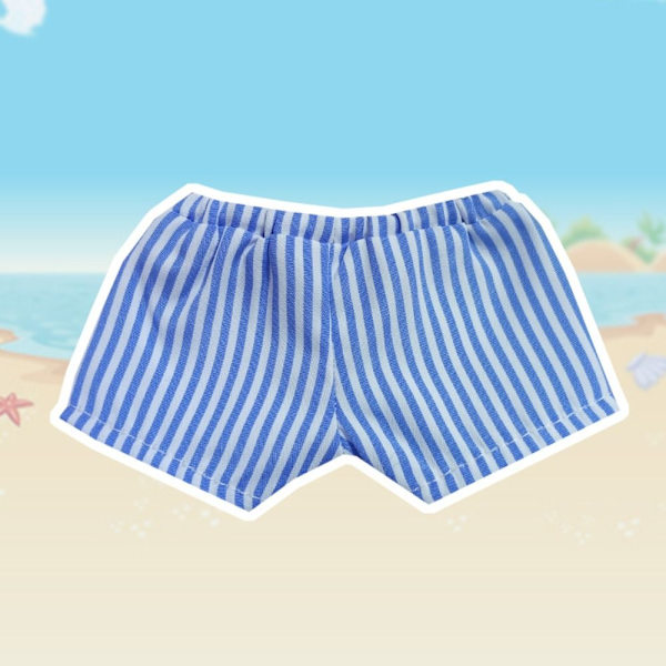 Dukke Strand Casual Wear Dukketøj BLÅ BUKSER BUKSER Blue Pants-Pants