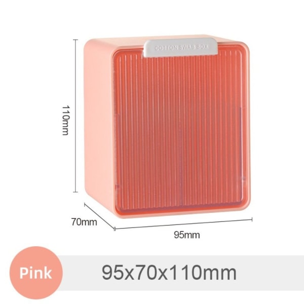 Förvaringslåda för bomullspinne Förvaringslåda ROSA pink