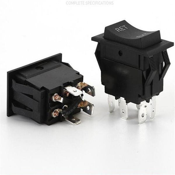Momentan Car Type Switch Vippbrytare Tongue Jack