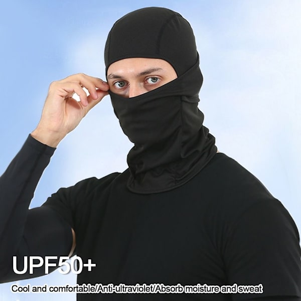 Full Face Cap Cykling Balaclava LYS GRÅ light grey