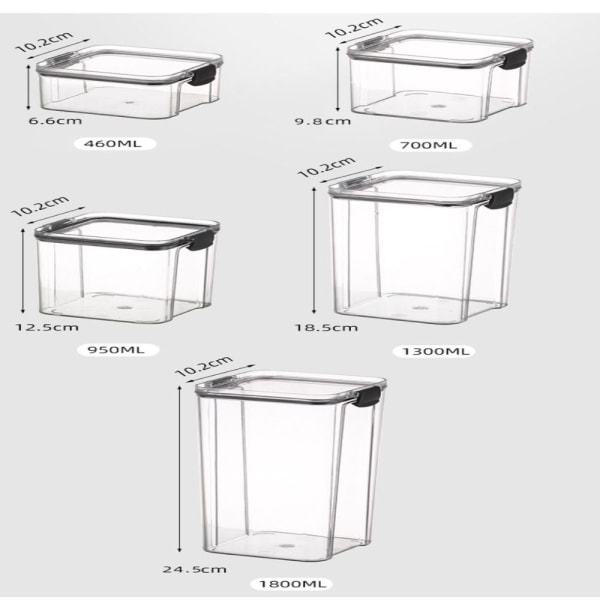 Förvaringsbehållare Lufttät behållare 950ML 950ML 950ML