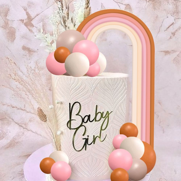 Cake Topper Balls Rainbow Cake Toppers KAFFE Coffee