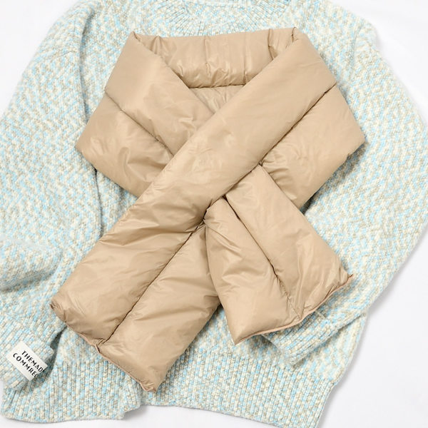 Solid vintersjal för damer varm bomullssjal KHAKI Khaki