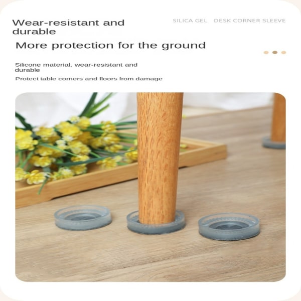 Sengemøbler Risers Anti Vibration Pads GRÅ 60MMROUND RUND Grey 60mmRound-Round