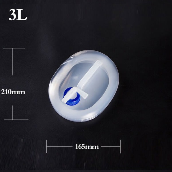 3/5/8/10 / 15L hopfällbar vattentank utomhus vattenpåse
