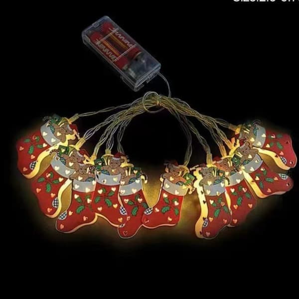LED-julelys, trelyktstripe 2 2 2