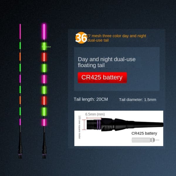 2stk LED Fishing Smart Float Top Elektronisk flytebøye 9 9 9