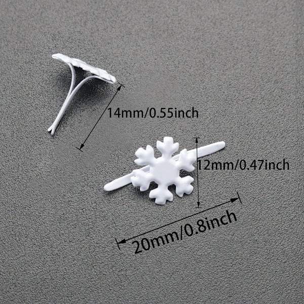 Snöflinga formade nitar Fotnaglar Snöflinganiter