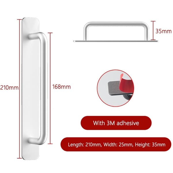 Dörrhandtagsskåp drar SILVER STORT silver large