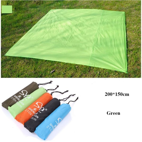 Teltgulv Tarp Piknikmatte GRØNN 200X150CM Green 200x150cm