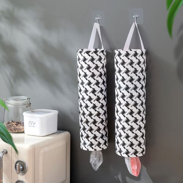 2stk Plastposeholder Dagligvareposeholder Søppelsekker pink black 2pcs-2pcs