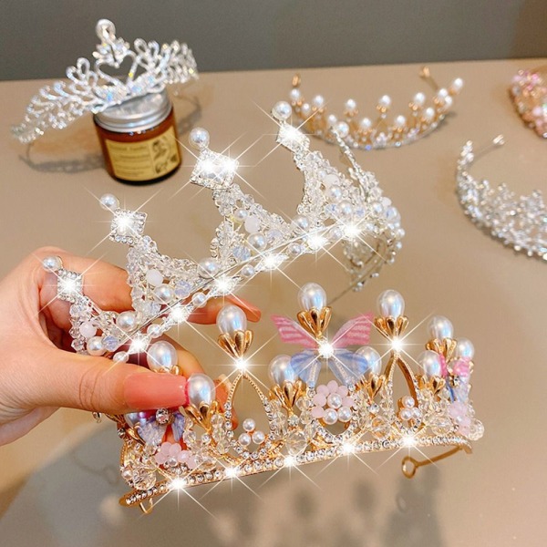 Princess Crown Tiaras Pandebånd STYLE 8 STYLE 8 Style 8